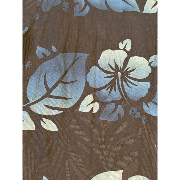 Tommy Bahama 100% Silk Tropical Short Sleeves Button Down XLX / TGT - Picture 9 of 16